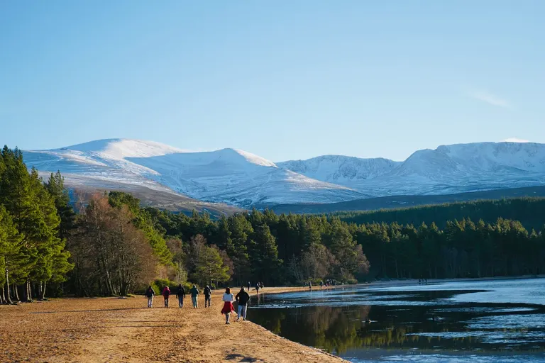 Photo of the Cairngorm Mountains, a National Scenic Area in Scotland.