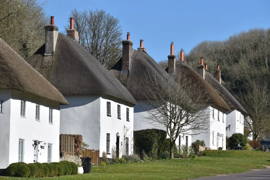 Photo of Milton Abbas, a village in Dorset, south west England.