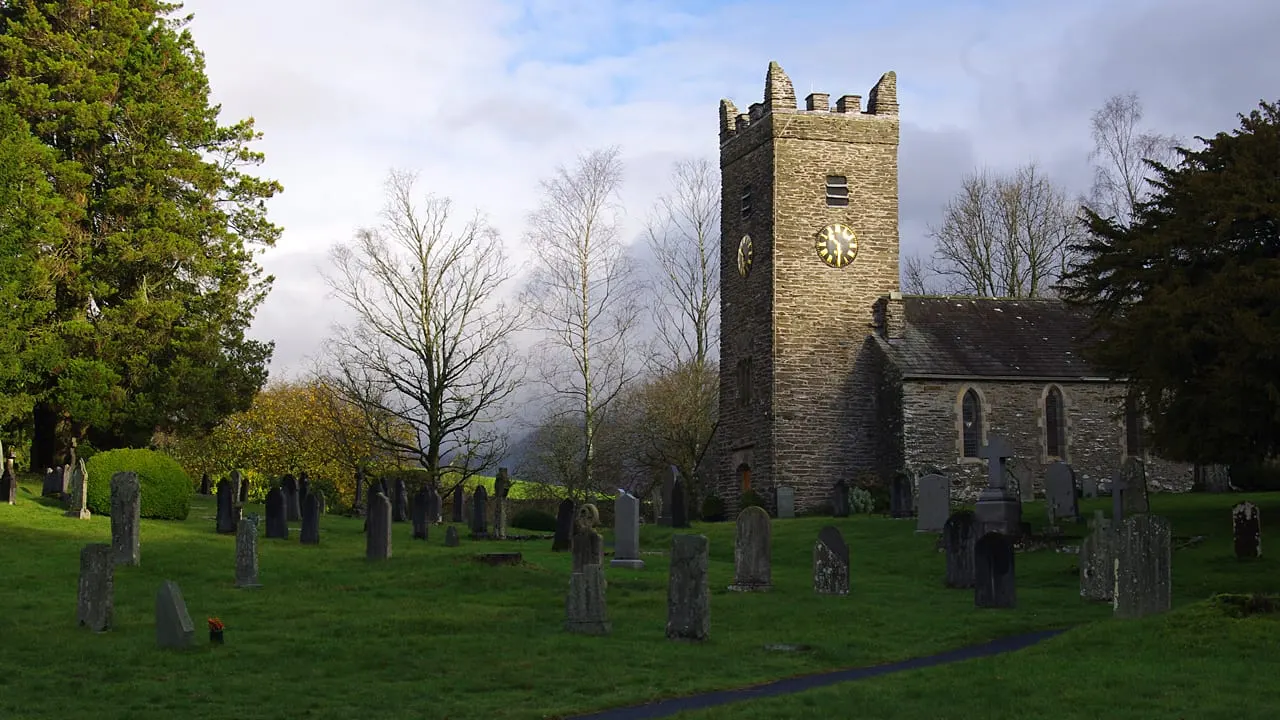 Photo of Jesus Church, a church near Troutbeck in the Lake District, Cumbria, north west England.