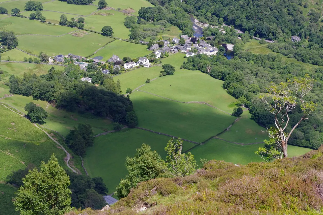 Photo of Grange-in-Borrowdale, a village in the Lake District, Cumbria, north west England.