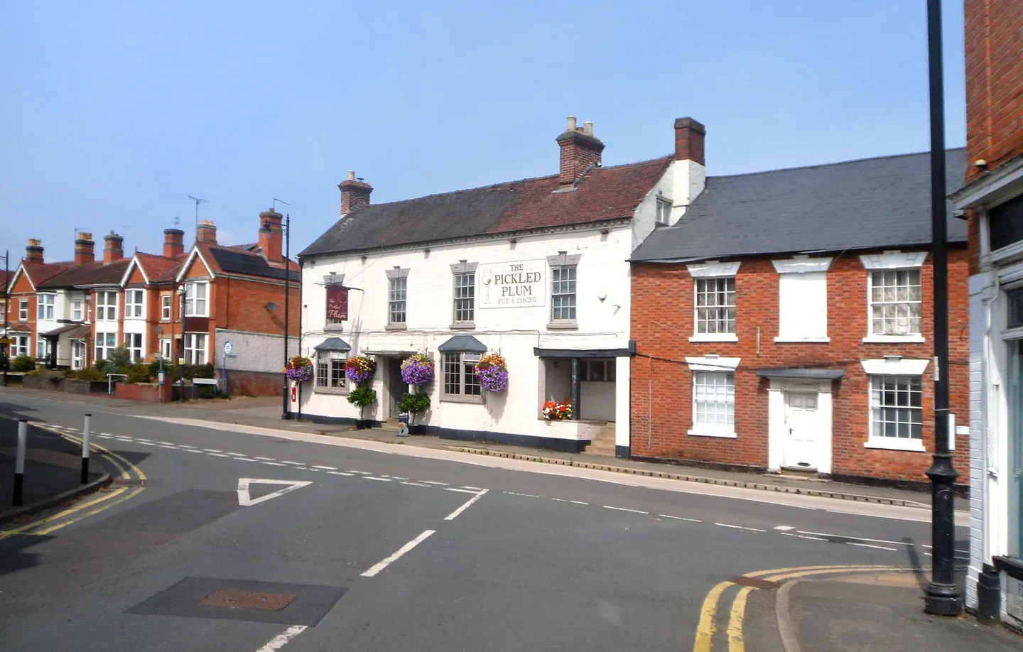 Photo of Pershore, a village in Worcestershire, central England.