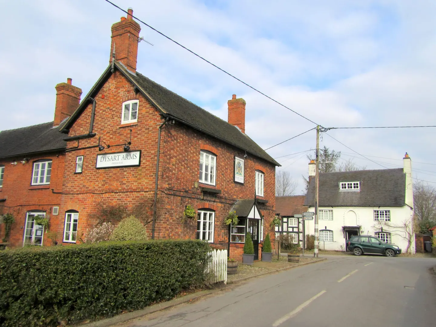 Photo of The Dysart Arms, a pub near Bunbury, Cheshire, north west England.