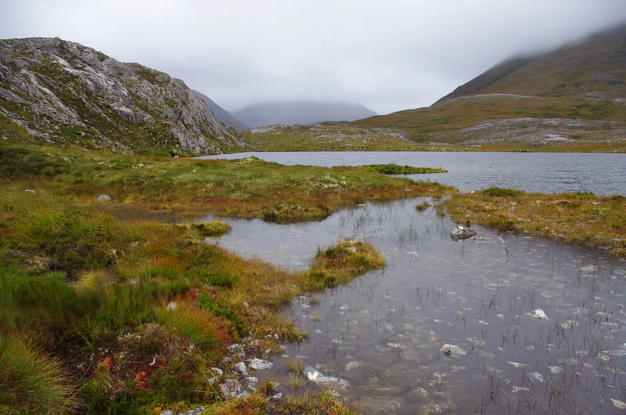 Photo of Beinn Eighe, a National Nature Reserve near Kinlochewe in the Wester Ross, Highland, the Scottish Highlands and Islands.