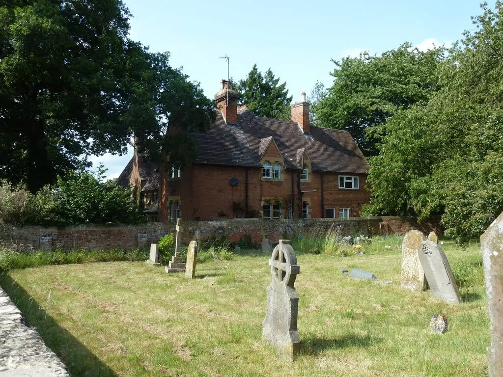 Photo of Fladbury, a village in Worcestershire, central England.