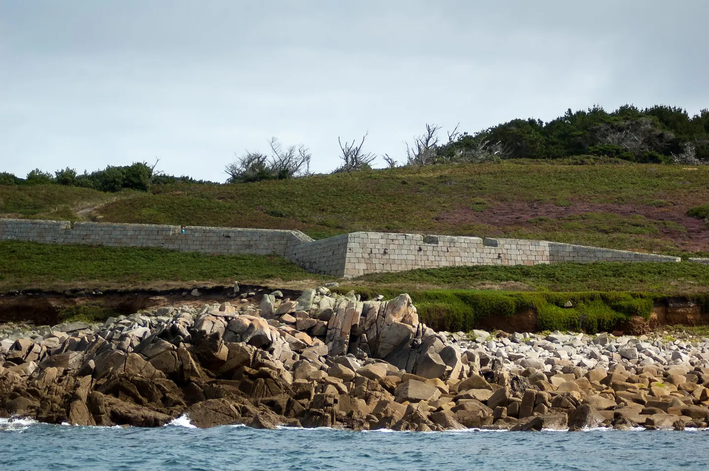Photo of Garrison Walls, St Mary's, an artillery fort in Cornwall, south west England.