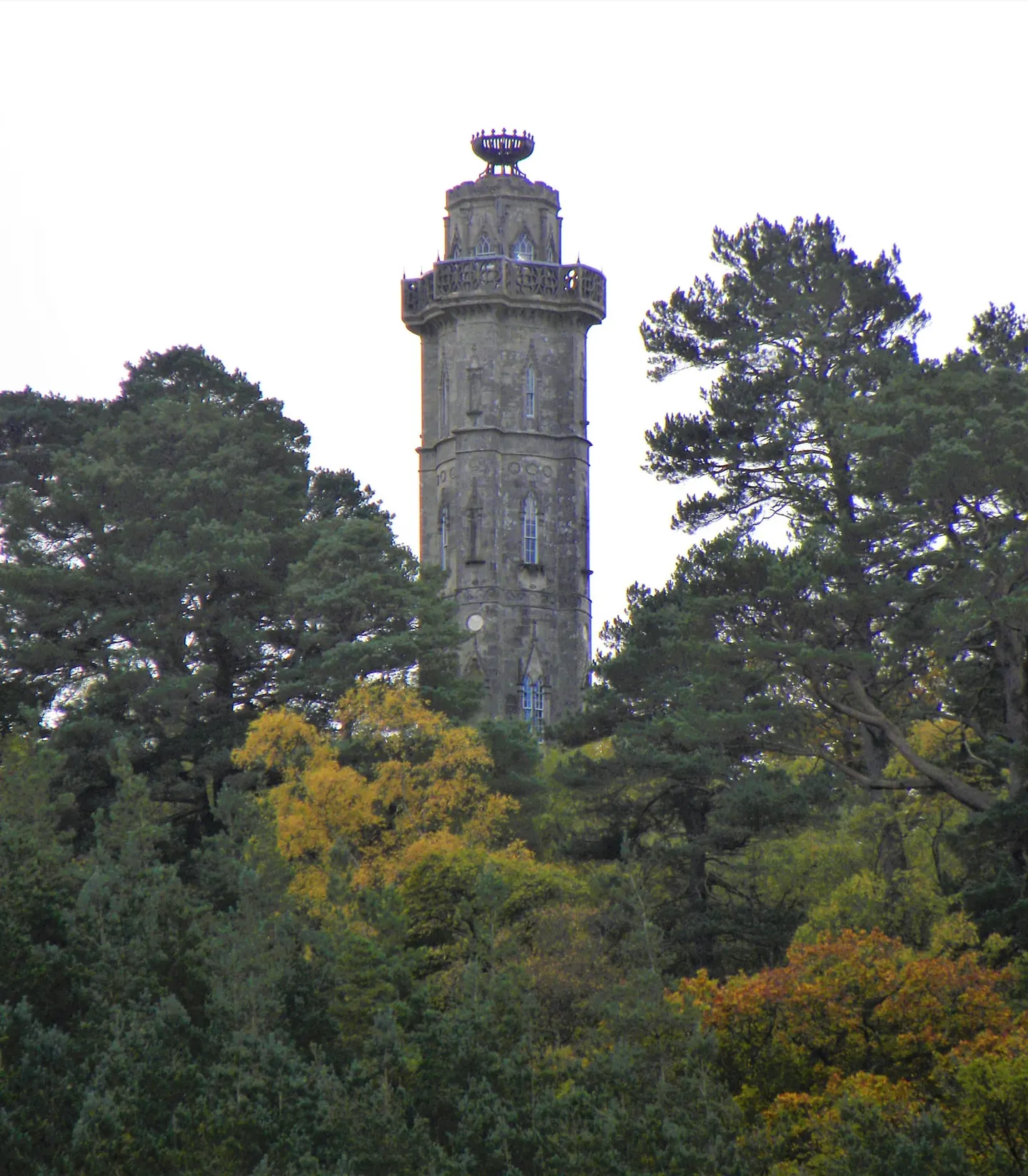 Photo of Brizlee Tower, a folly near Alnwick, Northumberland, north east England.