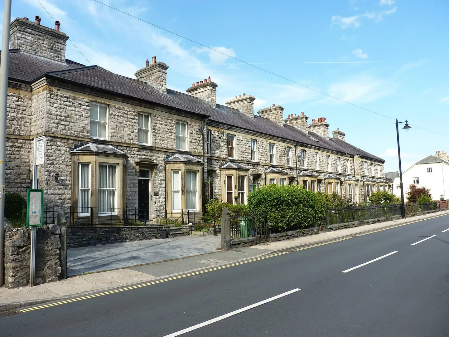 Photo of Corwen, a village in the Clwydian Range & Dee Valley, Denbighshire, north Wales.