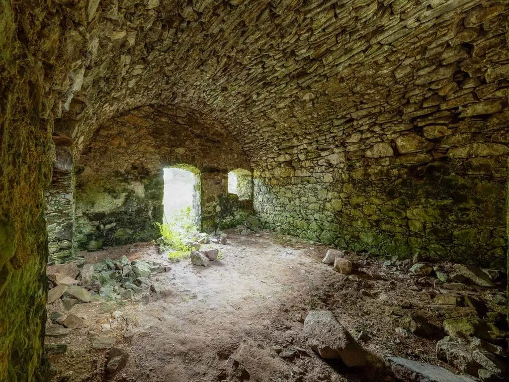 Photo of Boyne, a ruined castle near Portsoy, Aberdeenshire, north east Scotland.