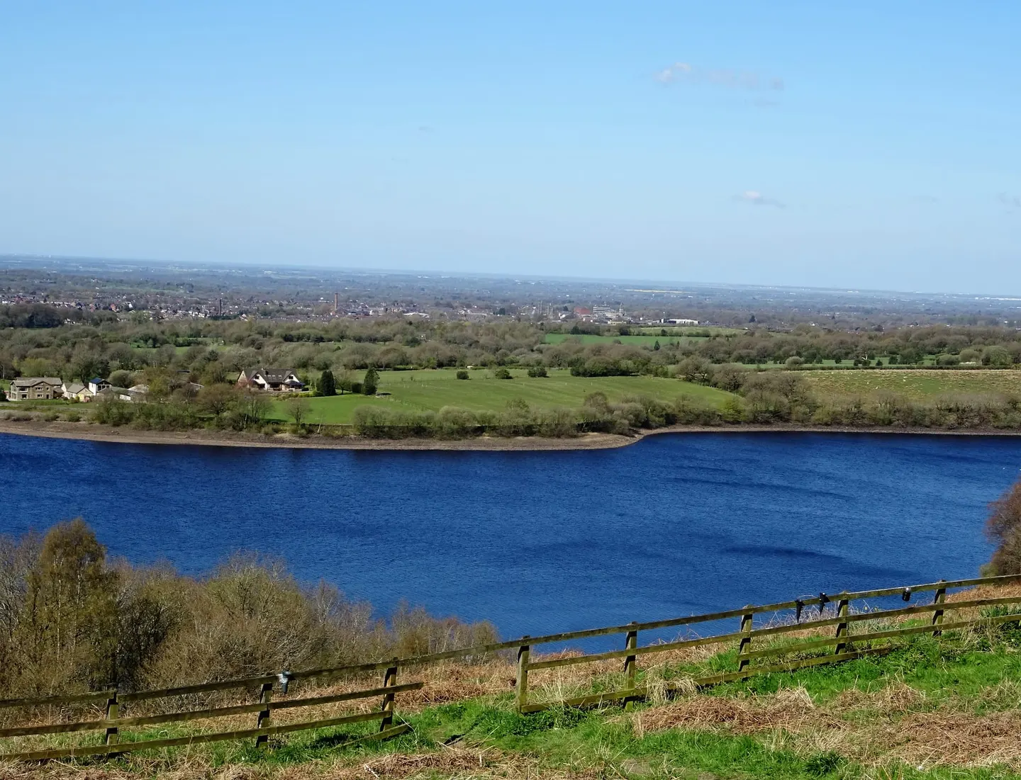 Photo of Anglezarke Reservoir, a reservoir near Rivington, Lancashire, north west England.