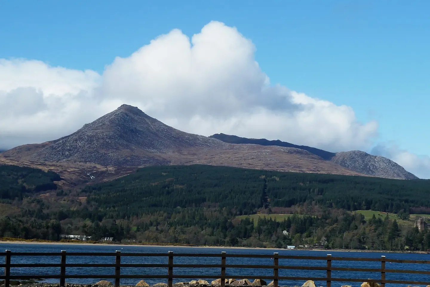 Photo: Goatfell, an 875m mountain near Corrie in North Arran, North Ayrshire, southern Scotland.
