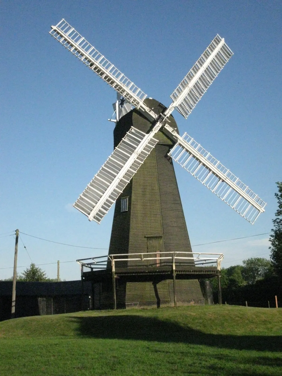 Photo of Davison's Mill, a windmill near Stelling Minnis, Kent, south east England.