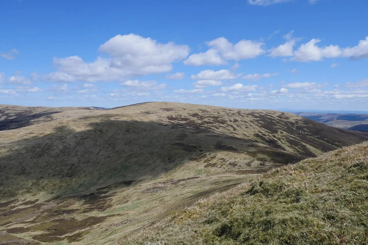 Photo: Cramalt Craig, an 830m hill near Stobo, the Scottish Borders, southern Scotland.