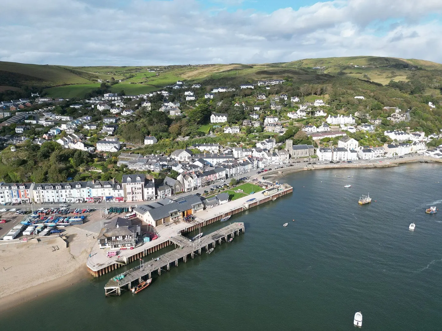 Photo of Aberdyfi, a village in Eryri, Gwynedd, north Wales.