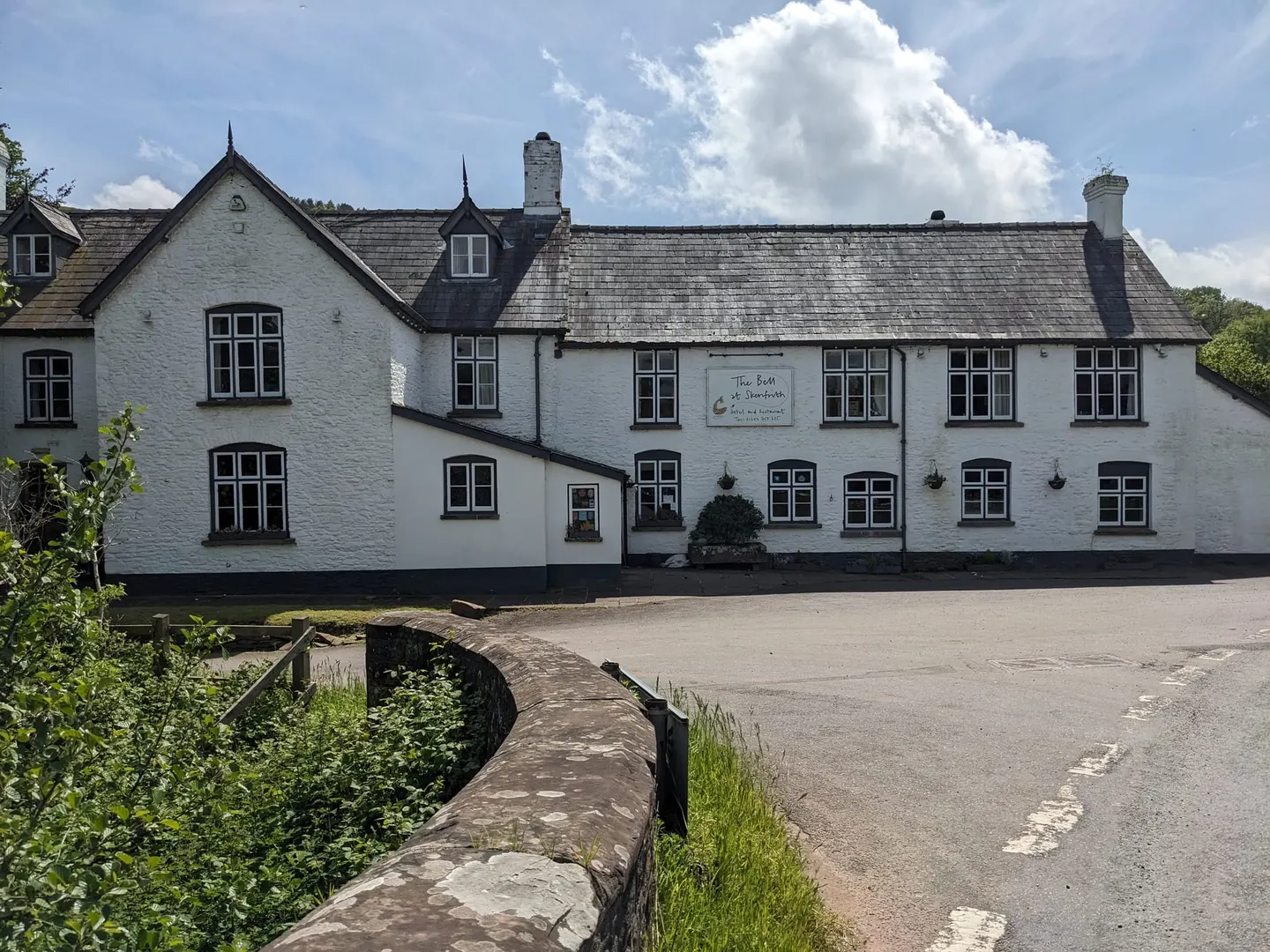Photo of The Bell at Skenfrith, a pub in Monmouthshire, south east Wales.