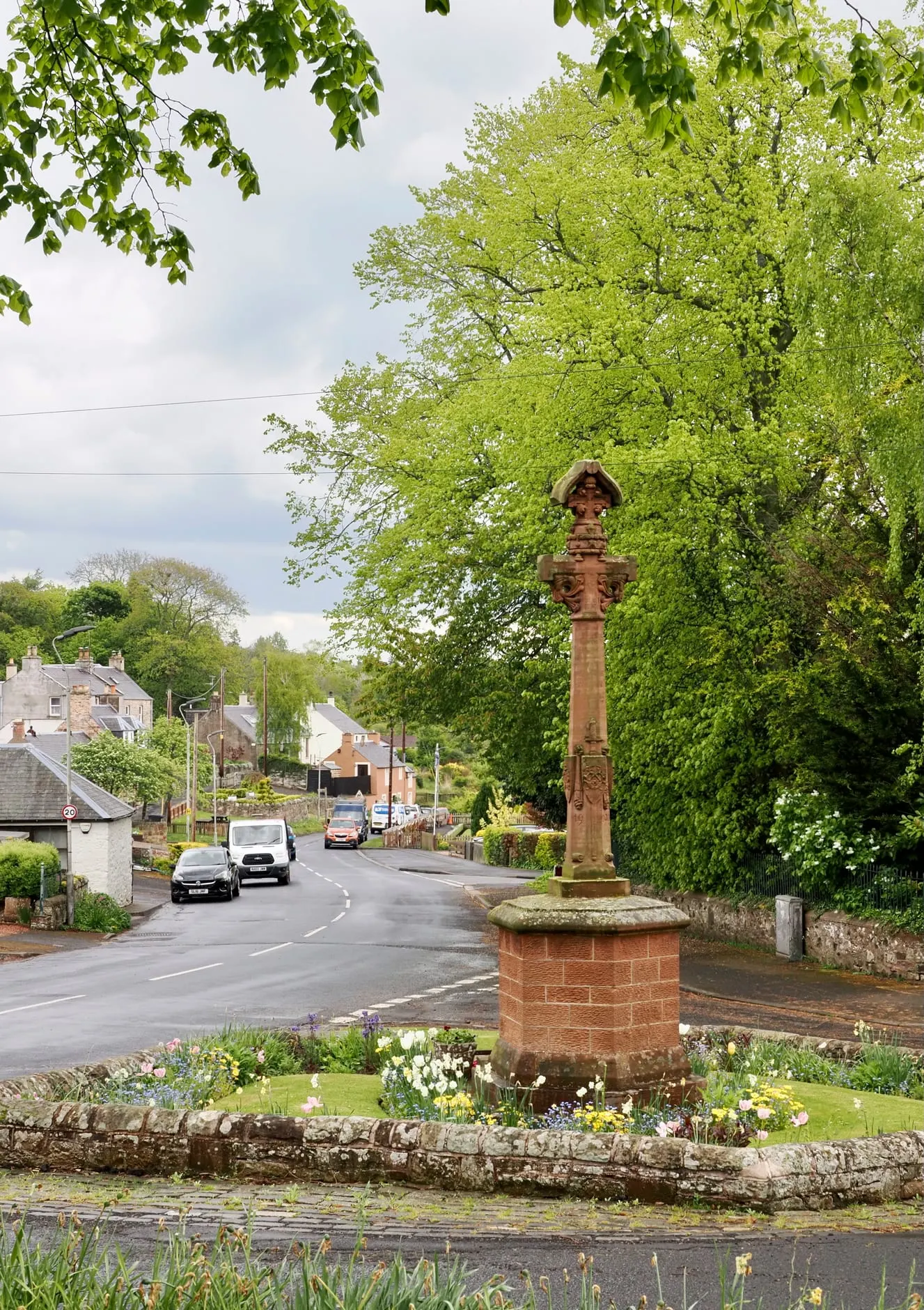 Photo of Ancrum, a village in the Scottish Borders, southern Scotland.