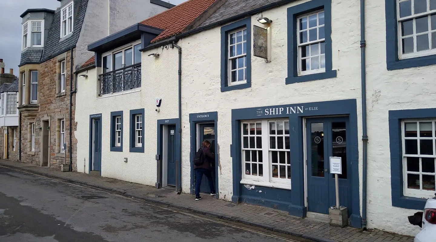 Photo of The Ship Inn, Elie, a pub in Fife, central Scotland.
