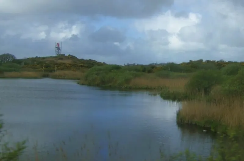 Photo of Llyn Cerrig Bach, a lake near Rhoscolyn, Anglesey, north Wales.