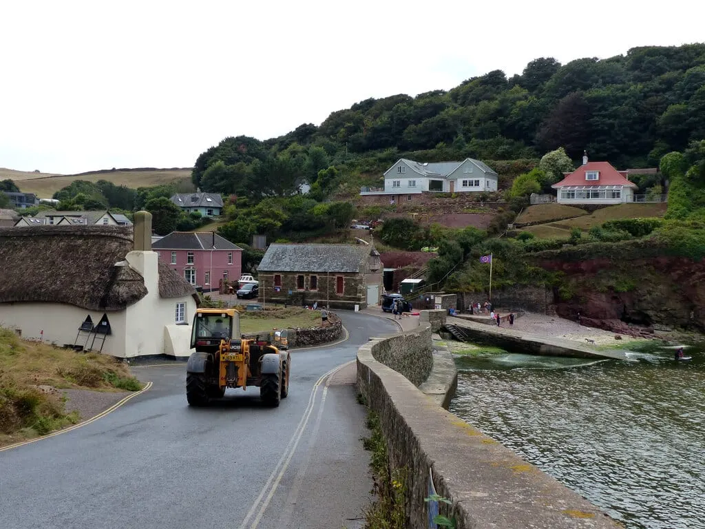 Photo of Hope Cove, a swimming spot near Bigbury-on-Sea, Devon, south west England.