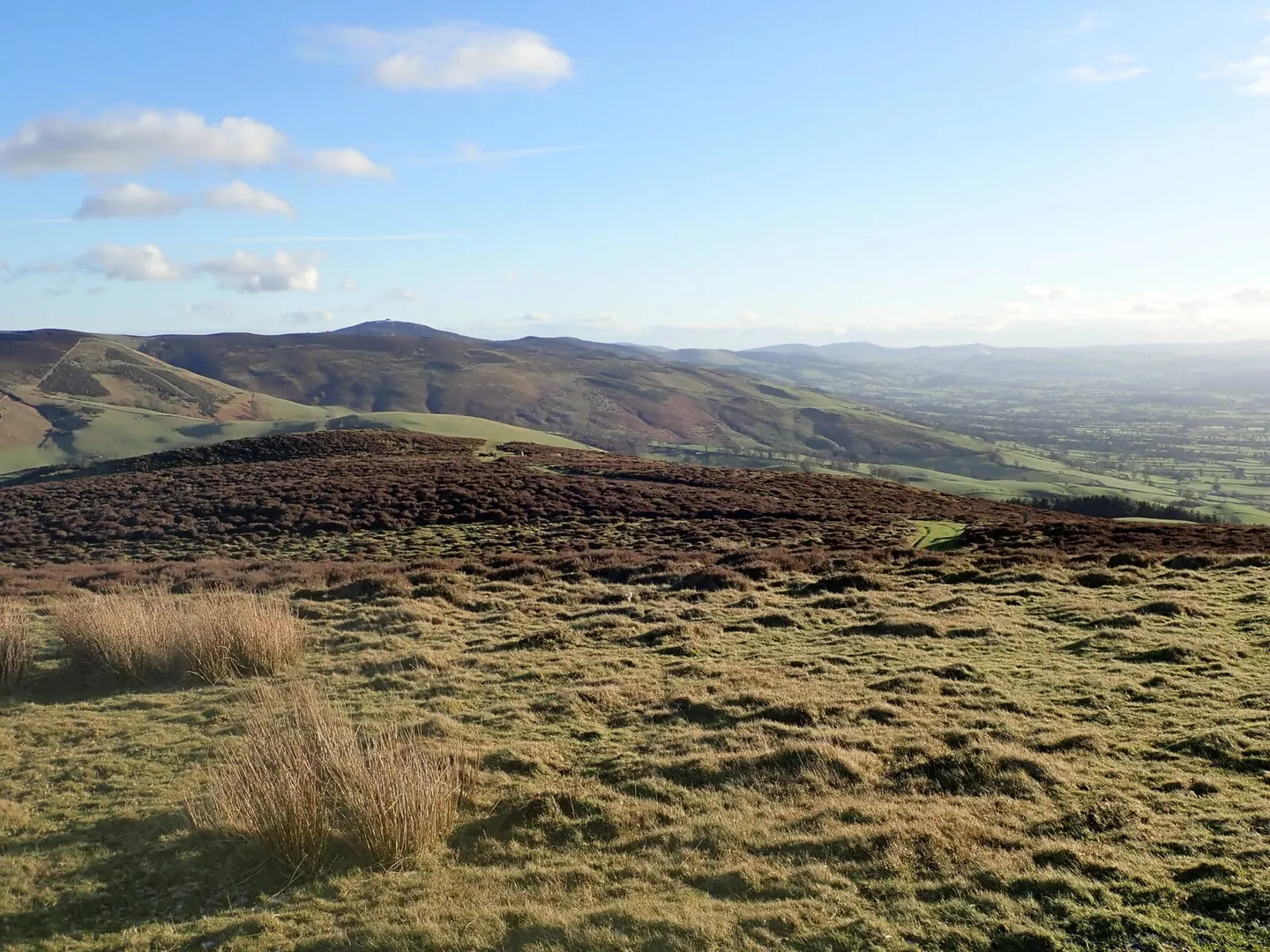 Photo of the Clwydian Range & Dee Valley, a National Landscape in north Wales.