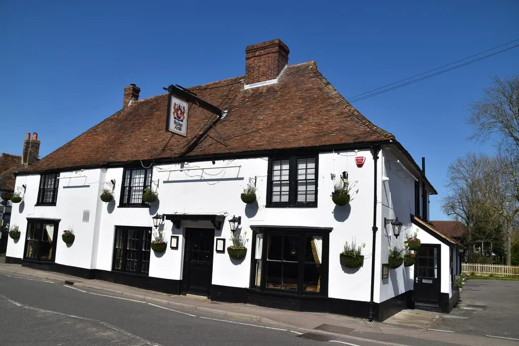 Photo of The Bridge Arms, a gastropub in Kent, south east England.