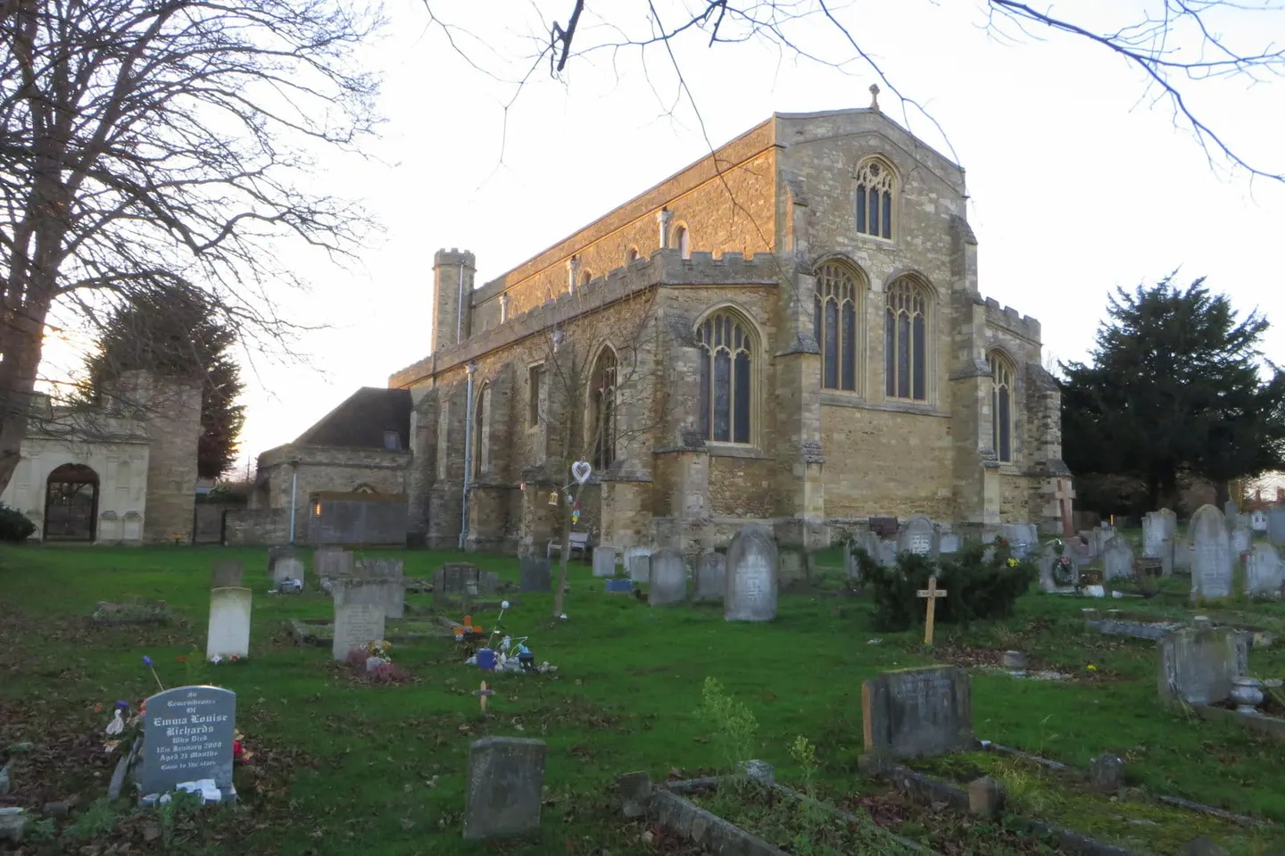 Photo of Elstow, a village in Bedfordshire, eastern England.