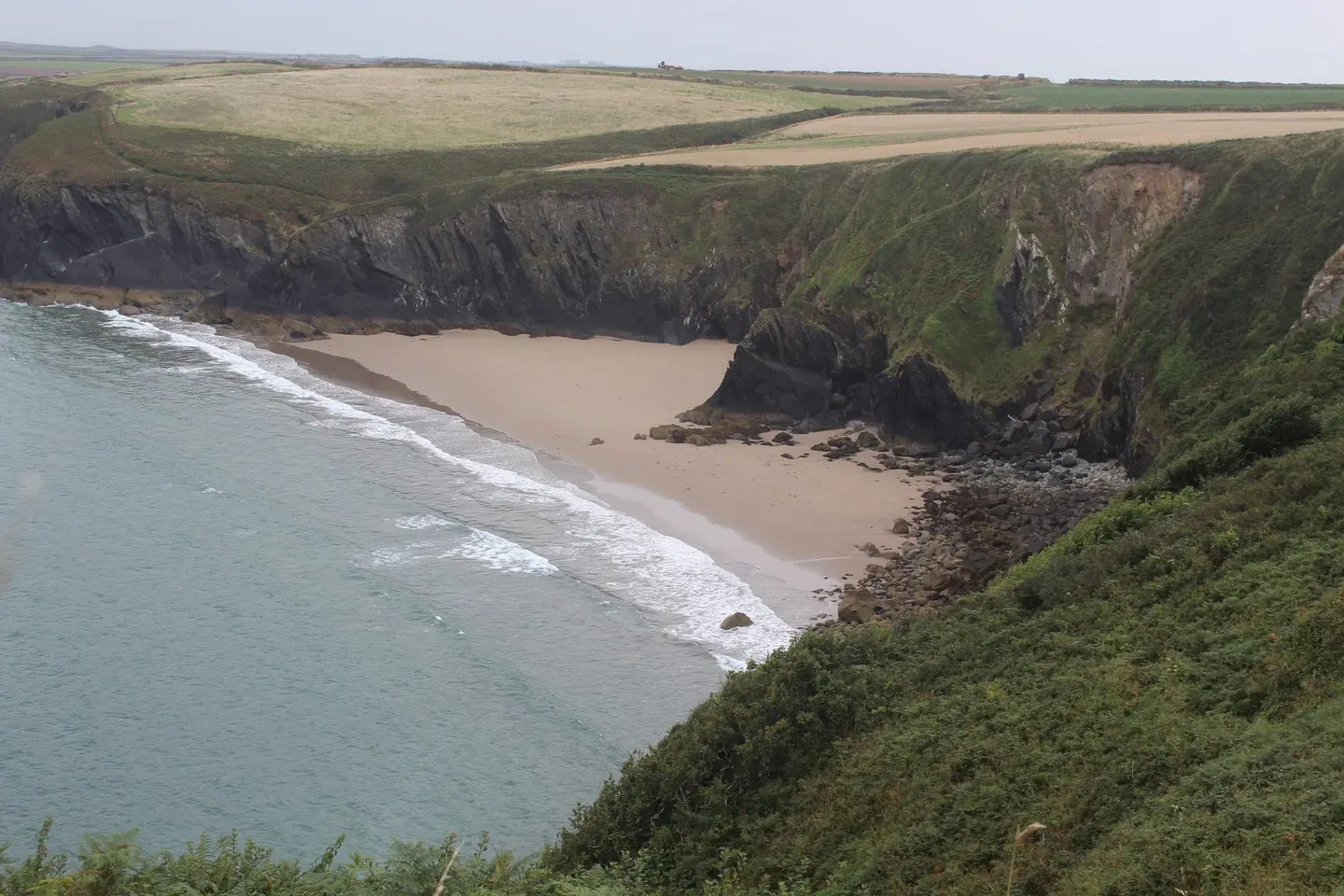 Photo of Musselwick Sands, a beach near Marloes, Pembrokeshire, south west Wales.