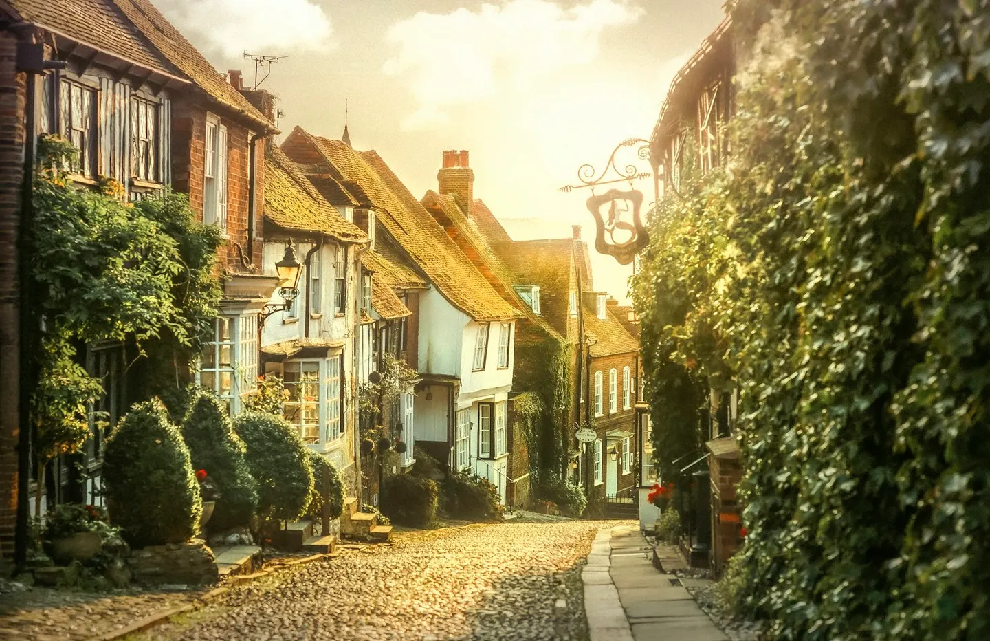 Photo of Rye, a village in East Sussex, south east England.