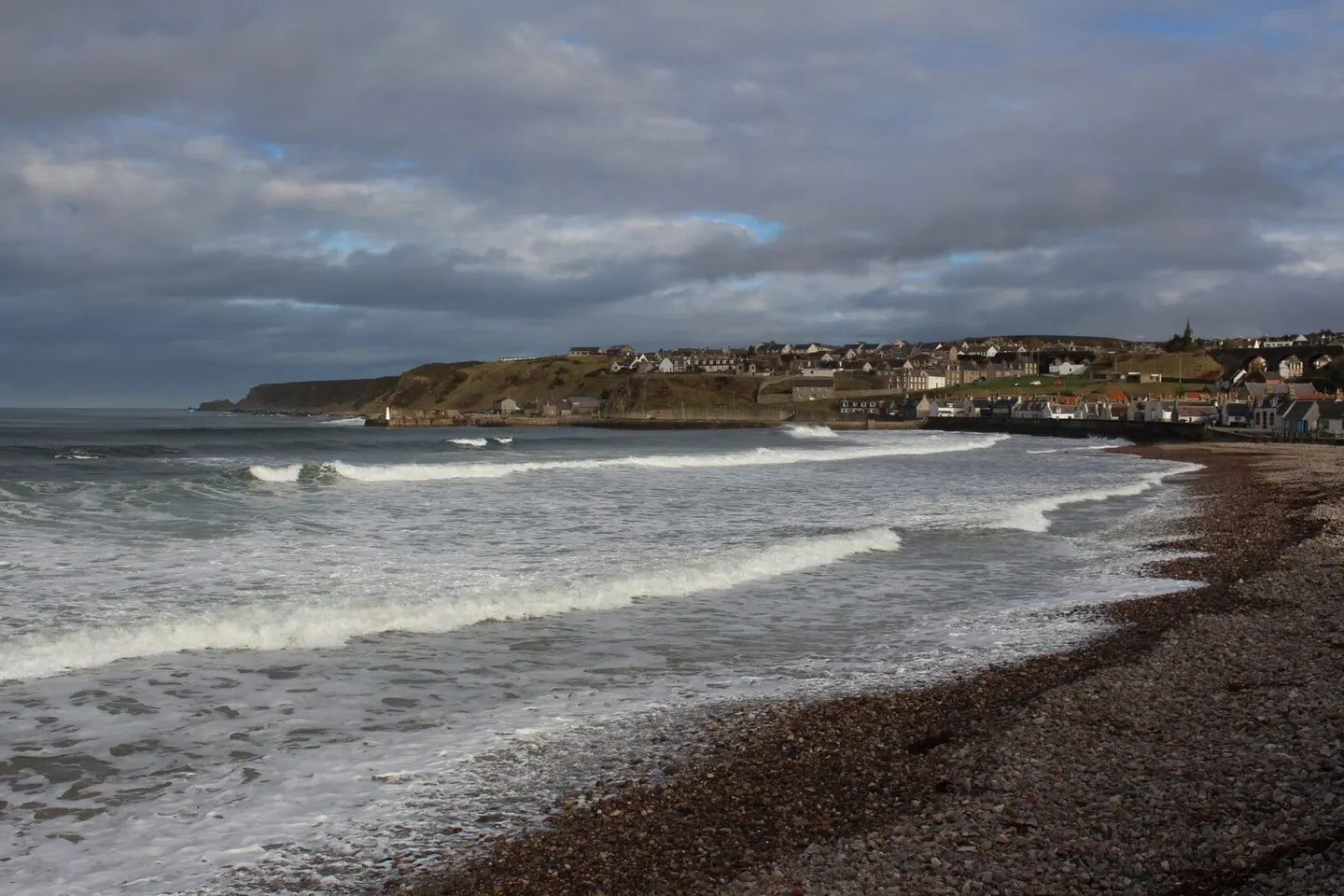 Photo of Cullen Beach, a beach in Moray, the Scottish Highlands and Islands.