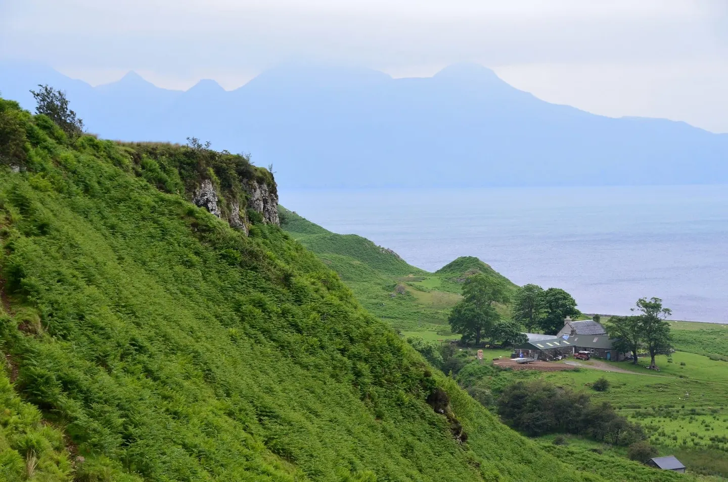 Photo of the Isle of Eigg, an island in Highland, the Scottish Highlands and Islands.