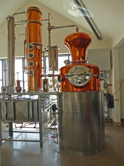 Photo of Salcombe Gin Distillery, a distillery in Devon, south west England.