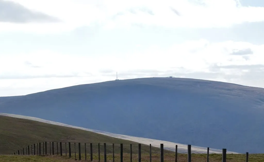 Photo: Broad Law, an 840m mountain in the Scottish Borders, southern Scotland.