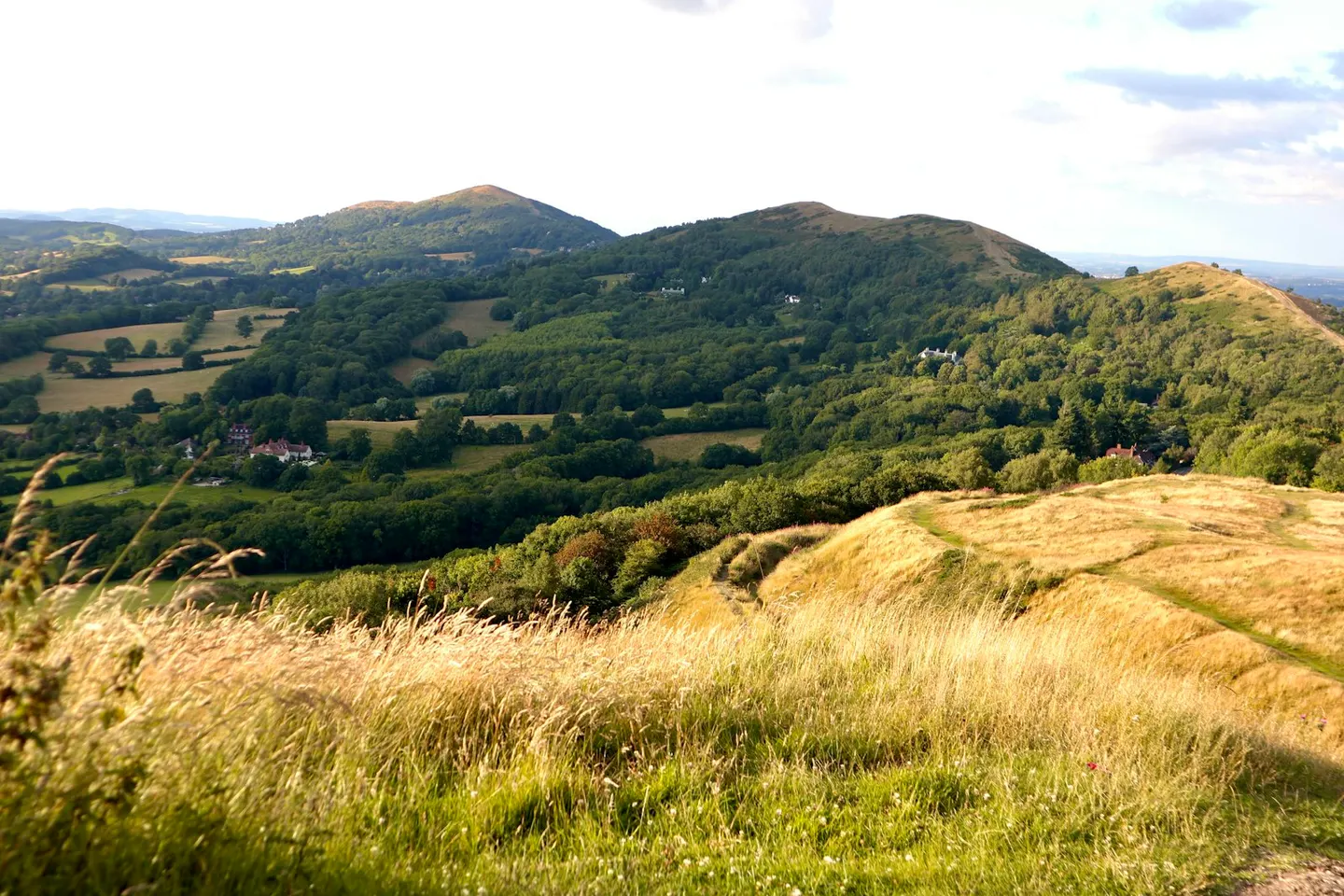 Photo of The Malvern Hills, a Site of Special Scientific Interest near Great Malvern, Worcestershire, England.
