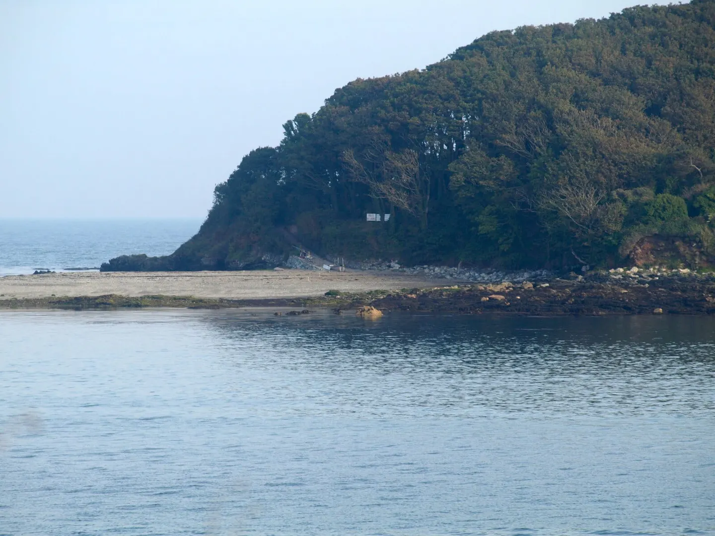 Photo of Looe Island, an island in Cornwall, south west England.
