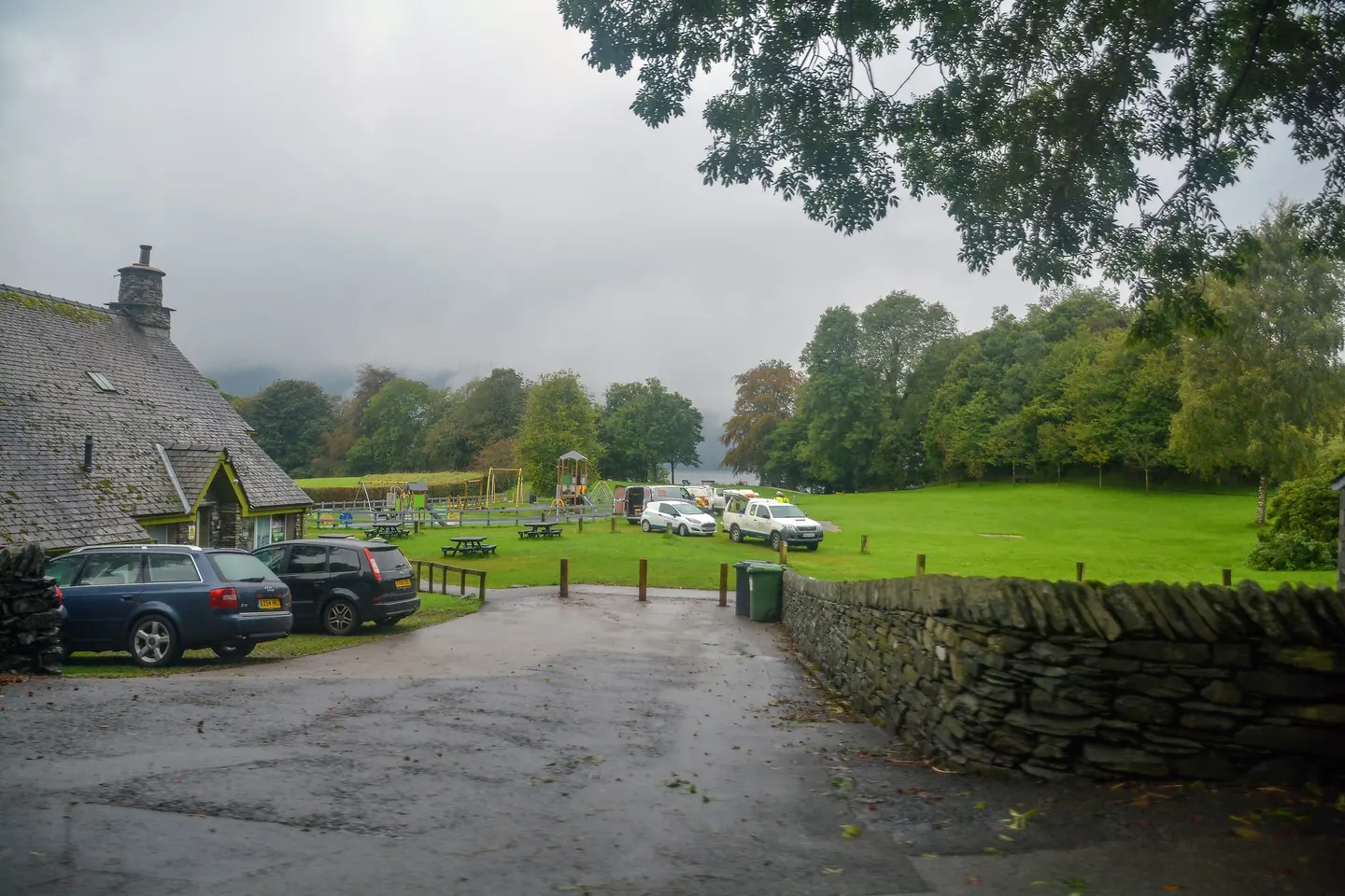Photo of Windermere, Rayrigg Meadow, a swimming spot in the Lake District, Cumbria, north west England.