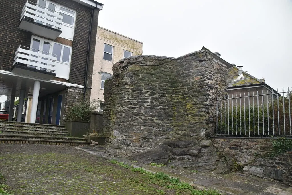 Photo of Plymouth Castle, a ruined castle in Devon, south west England.
