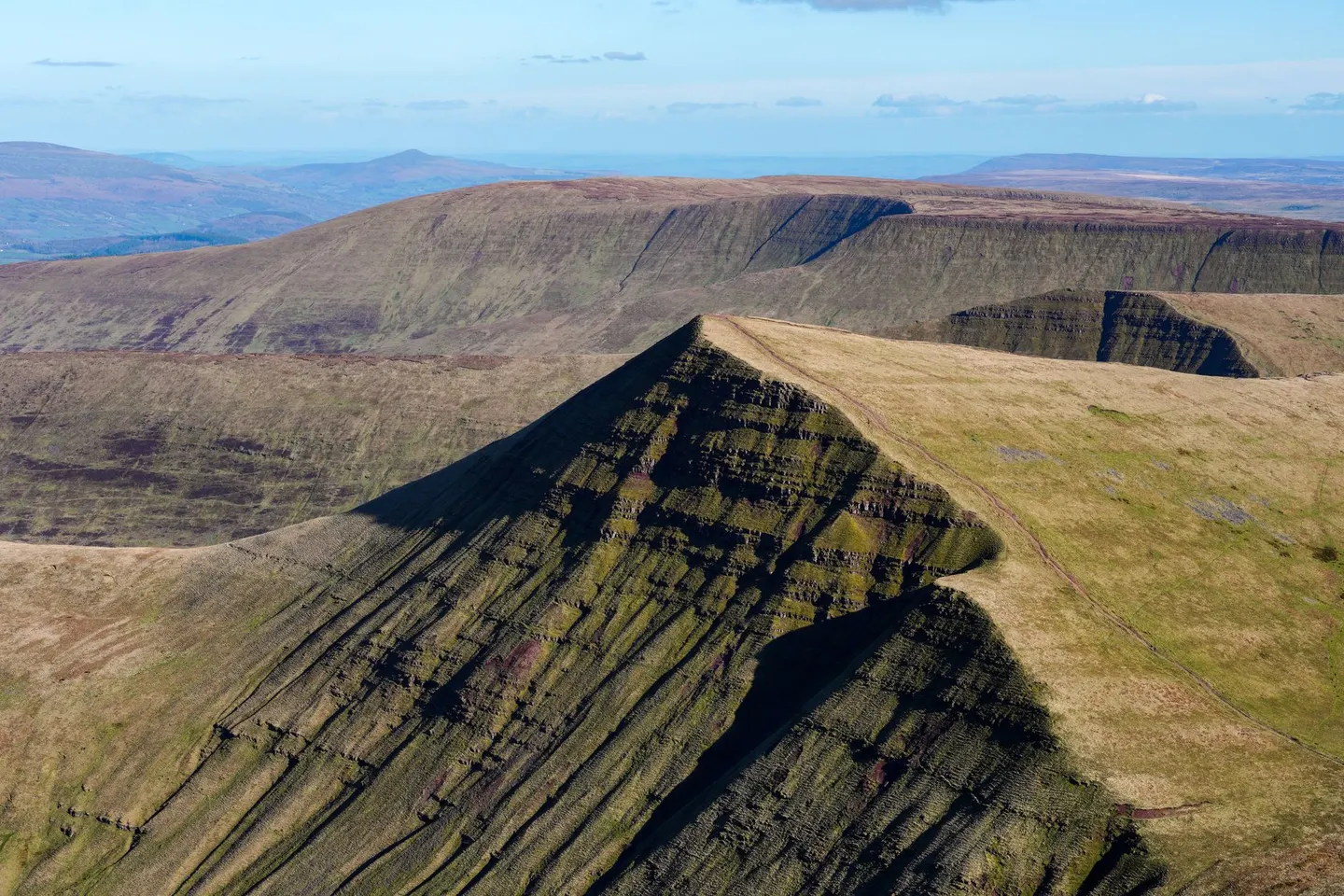 Photo of Bannau Brycheiniog, a National Park in Wales.