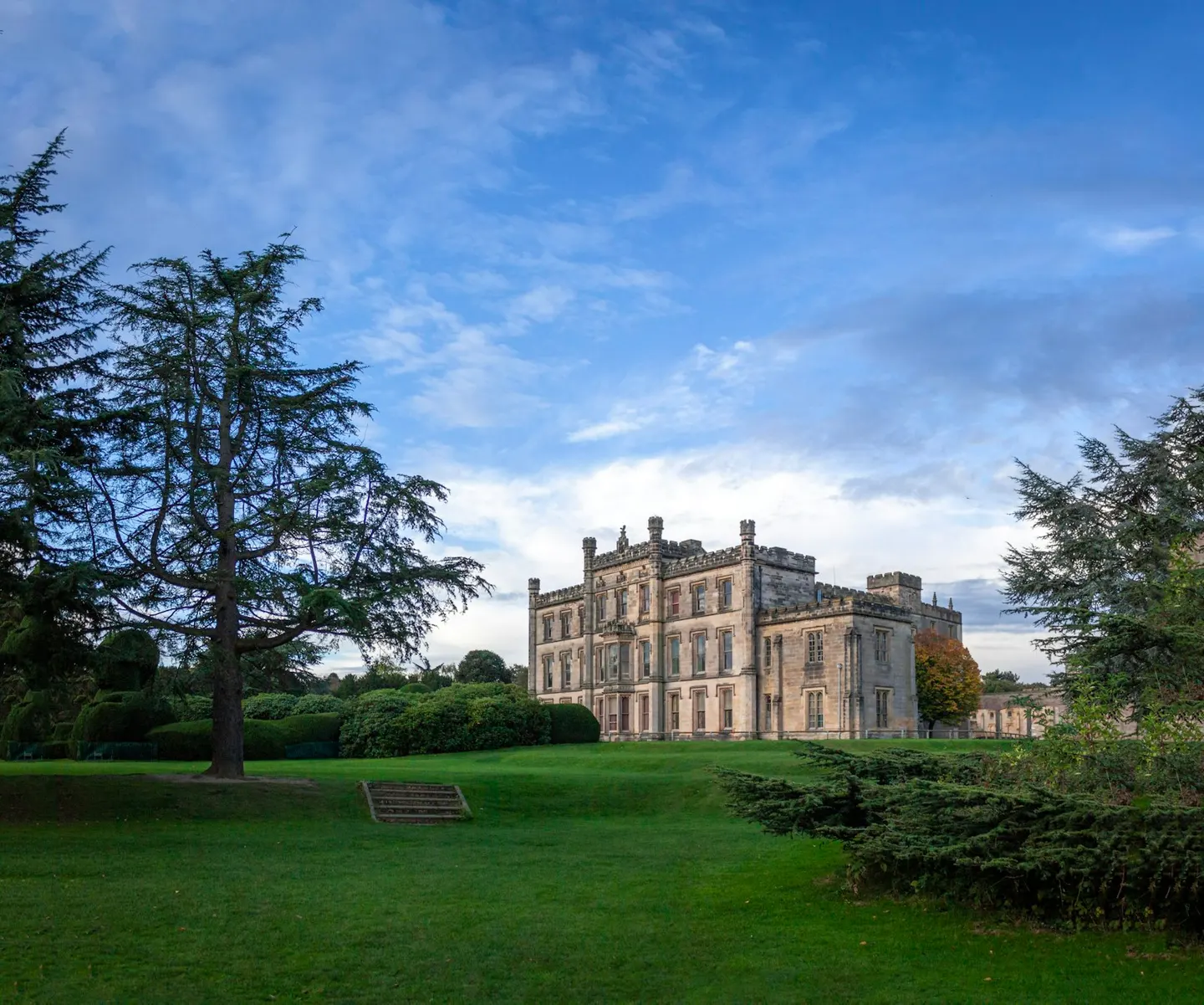 Photo of Elvaston Castle, a Grade II* registered house & garden in Derbyshire, central England.