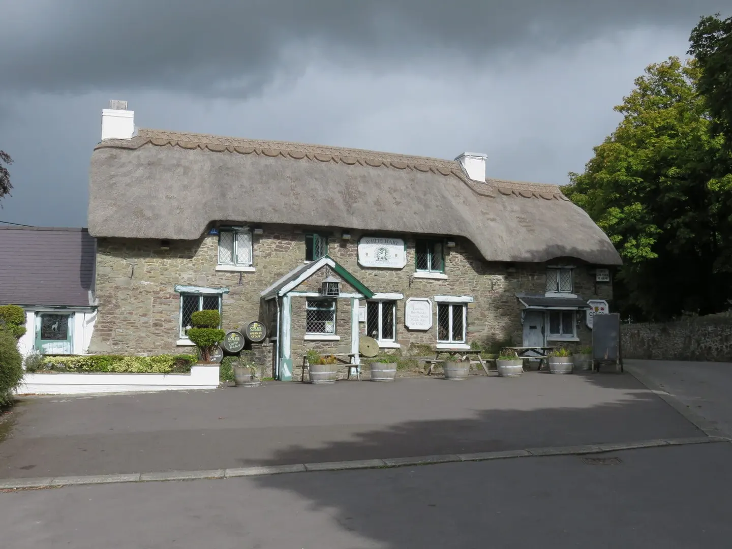 Photo of White Hart Thatched Inn & Brewery, a pub near Llanddarog, Carmarthenshire, south west Wales.