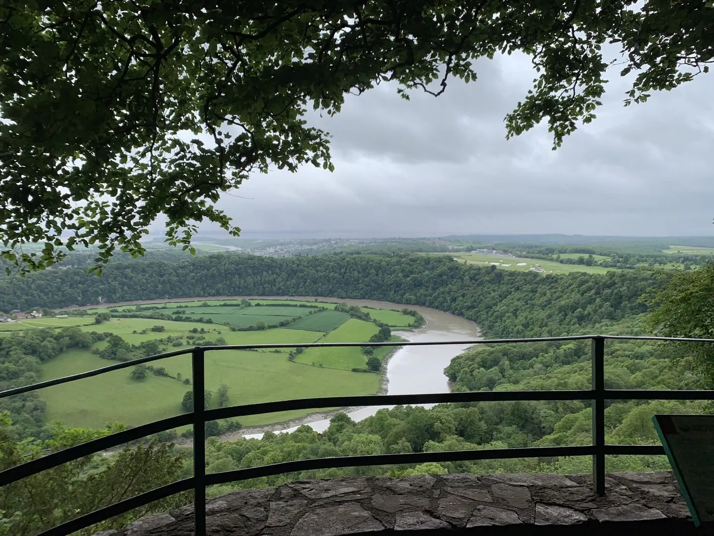 Photo: Eagle's Nest Viewpoint, a viewpoint near St Arvans in the Wye Valley, Monmouthshire, south east Wales.