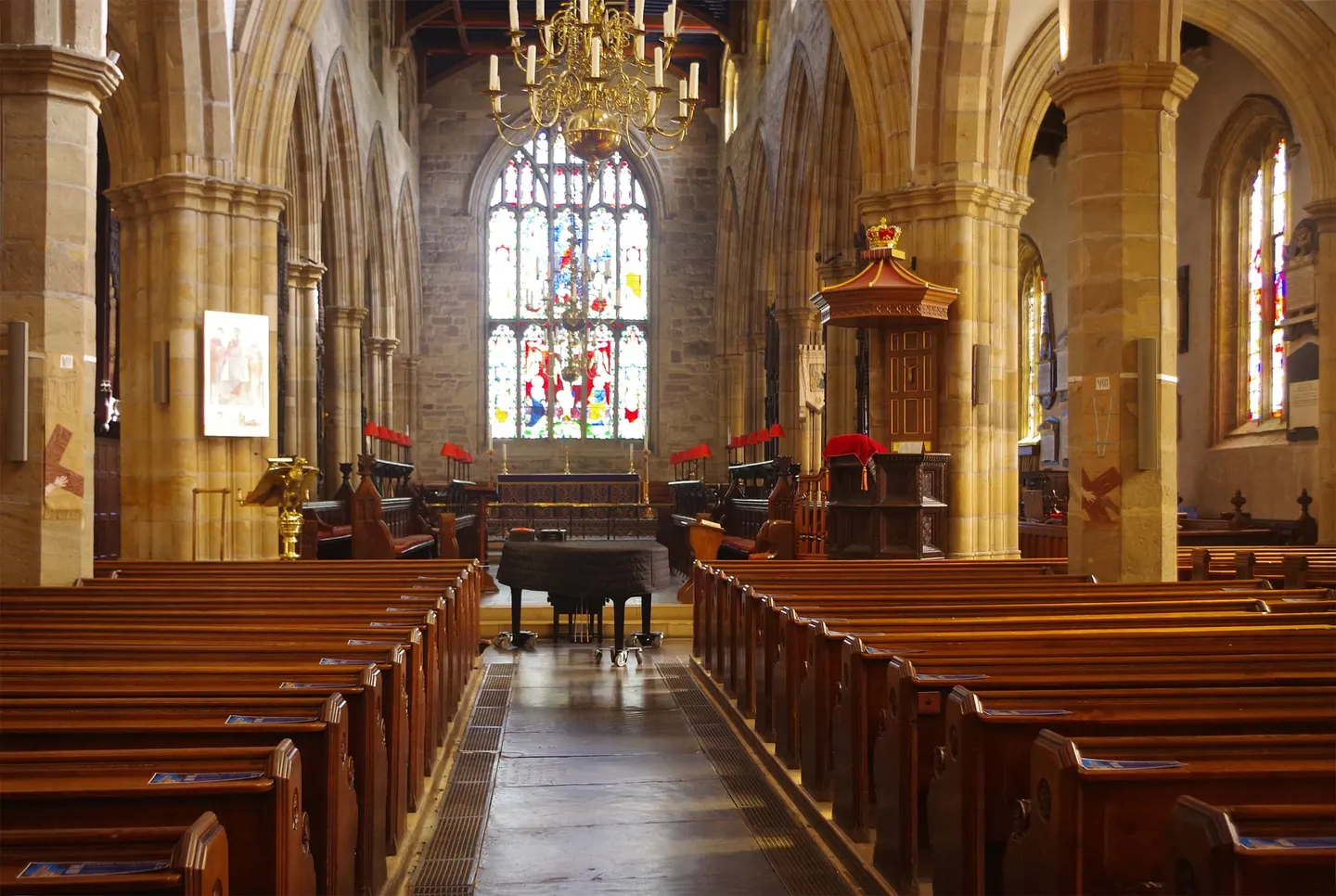 Photo of Lancaster Priory, a church in Lancashire, north west England.