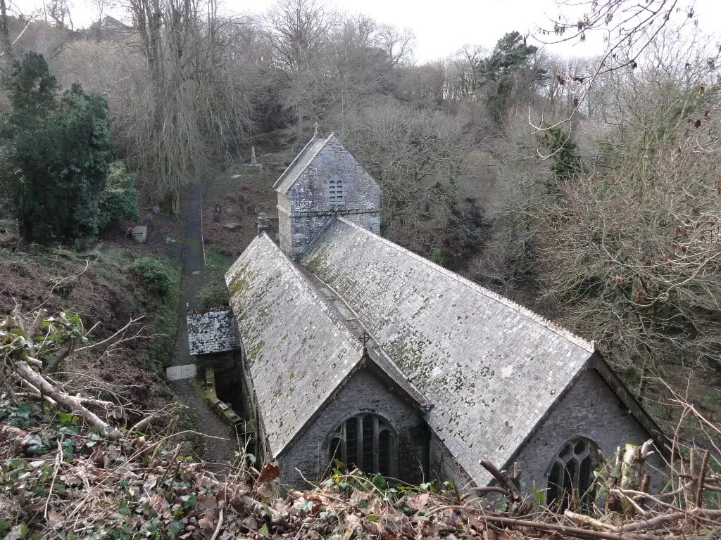 Photo of Minster Church, Boscastle, a church in Cornwall, south west England.