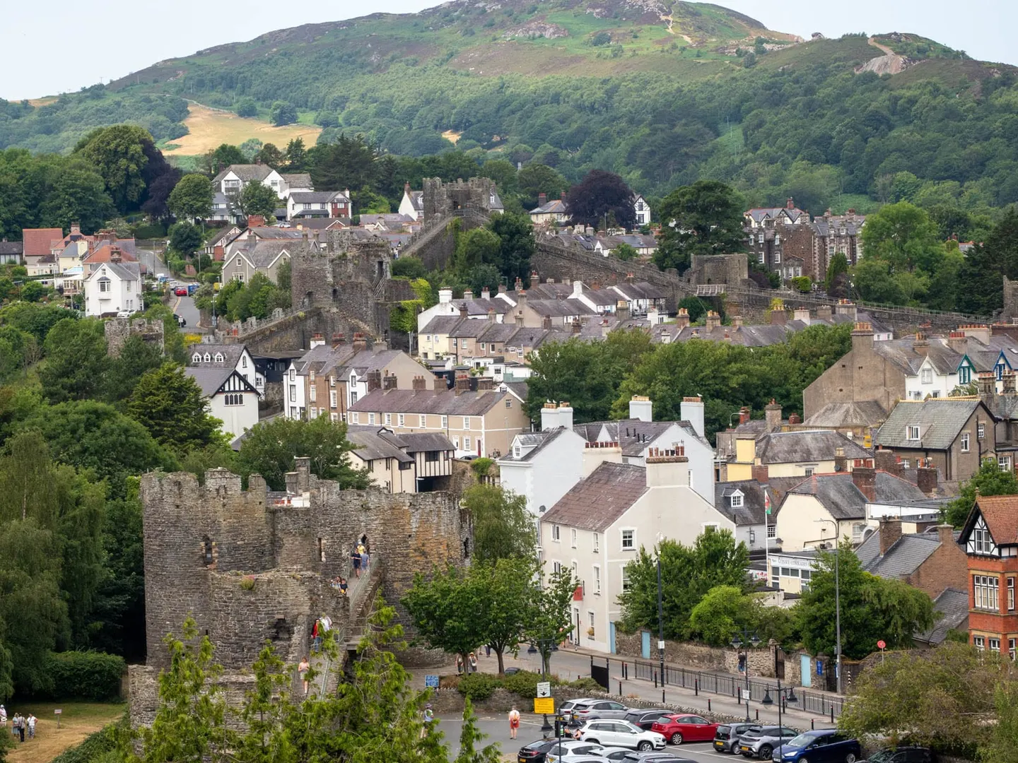 Photo of Conwy, a village in Conwy, north Wales.