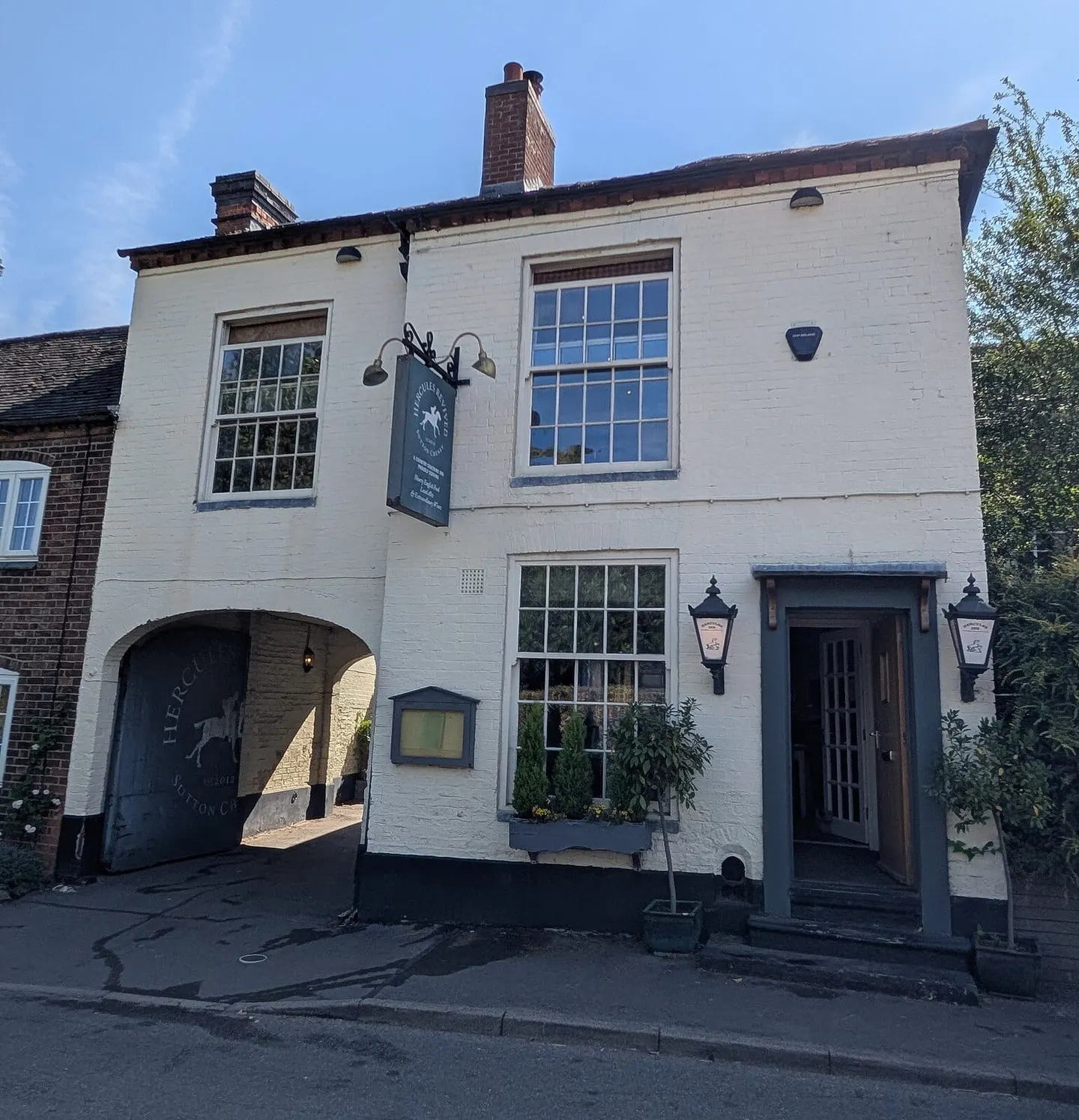 Photo of Hercules Revived, a pub near Sutton Cheney, Leicestershire, central England.