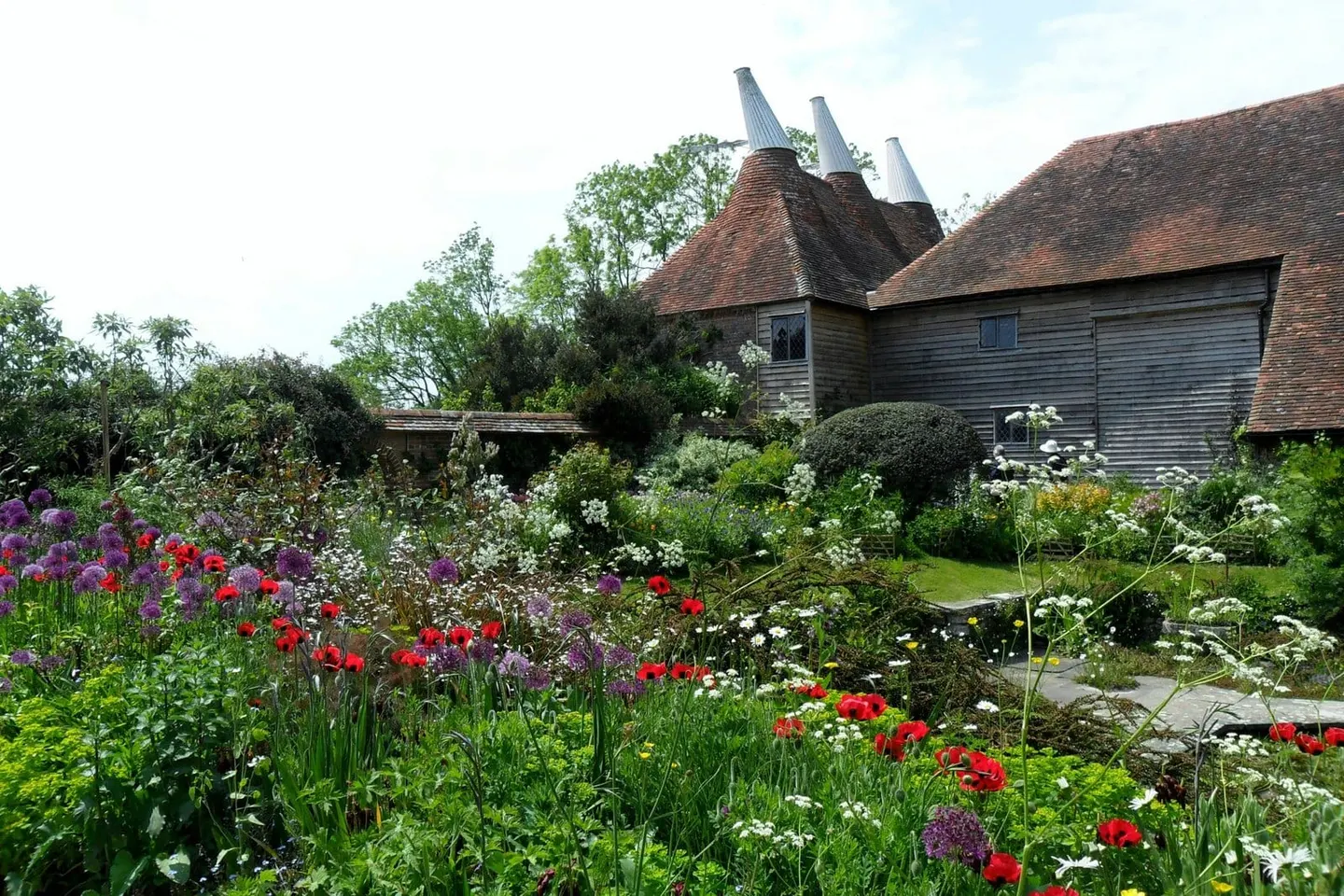 Photo of Great Dixter, a Grade I registered house & garden near Northiam in the High Weald, East Sussex, south east England.