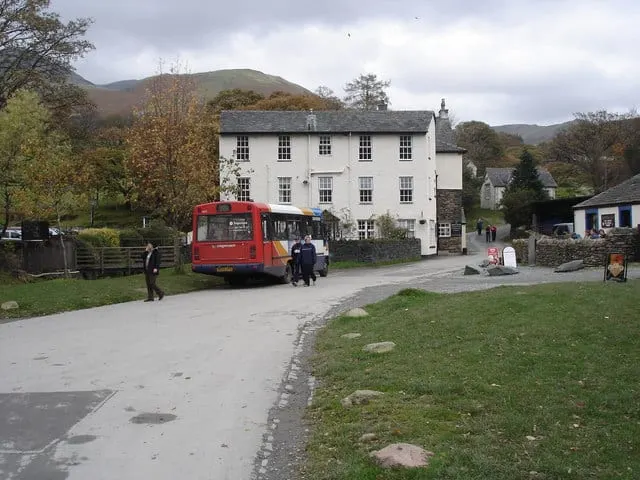 Photo of The Fish Hotel, a pub near Buttermere in the Lake District, Cumbria, north west England.