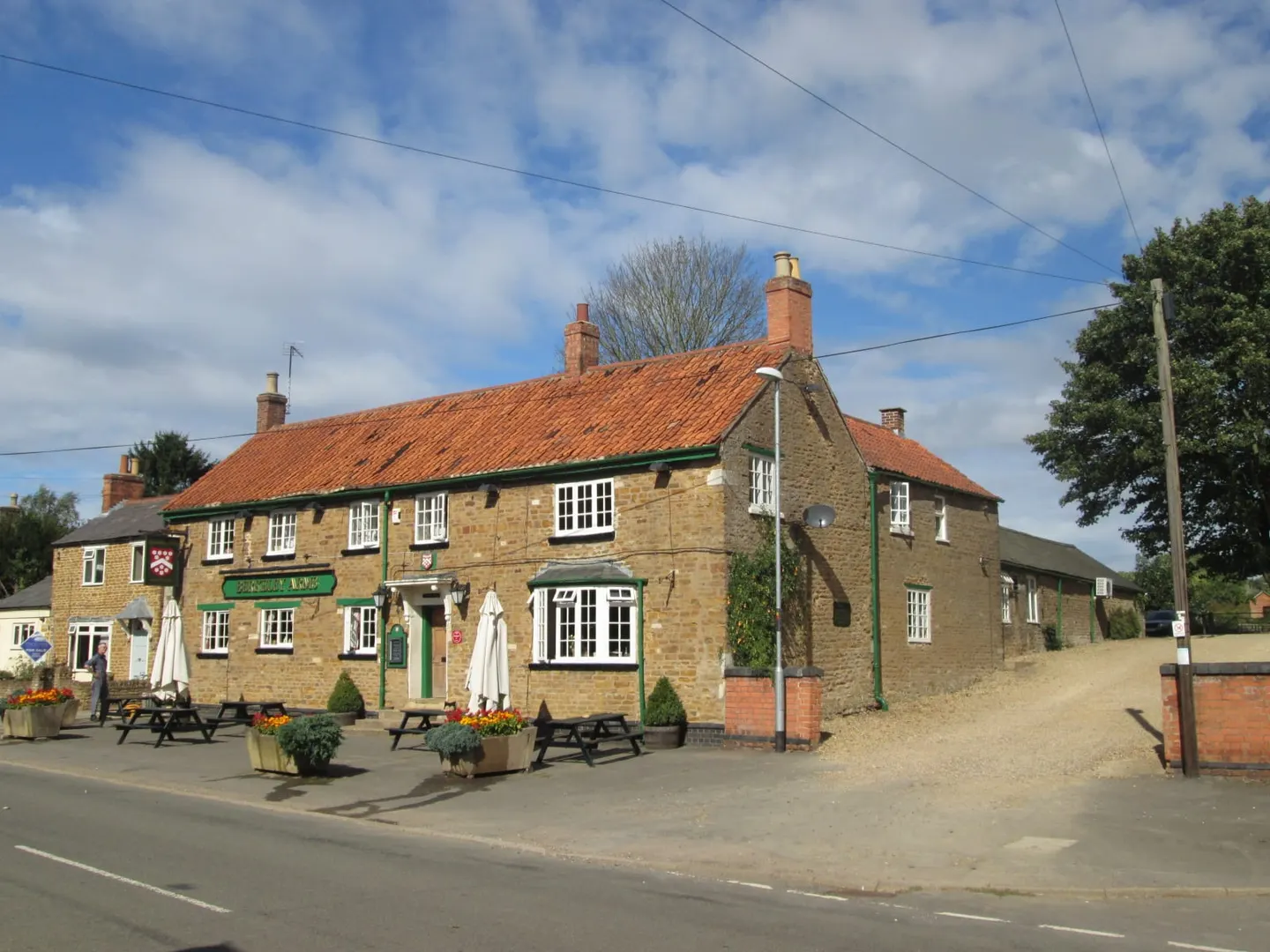 Photo of The Berkeley Arms, a pub near Wymondham, Leicestershire, central England.