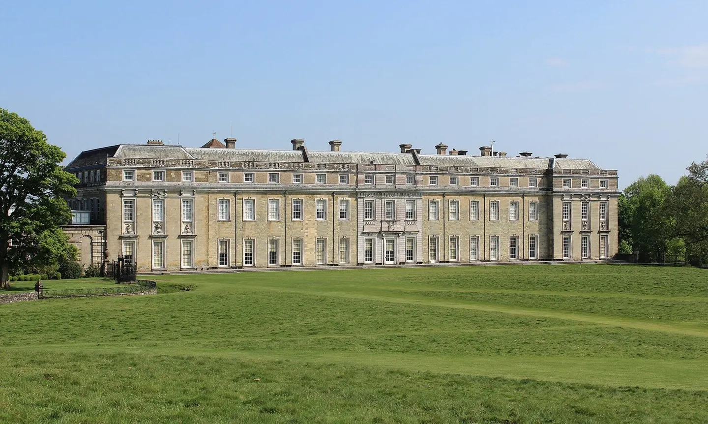Photo of Petworth House, a Grade I registered house & garden in the South Downs, West Sussex, south east England.