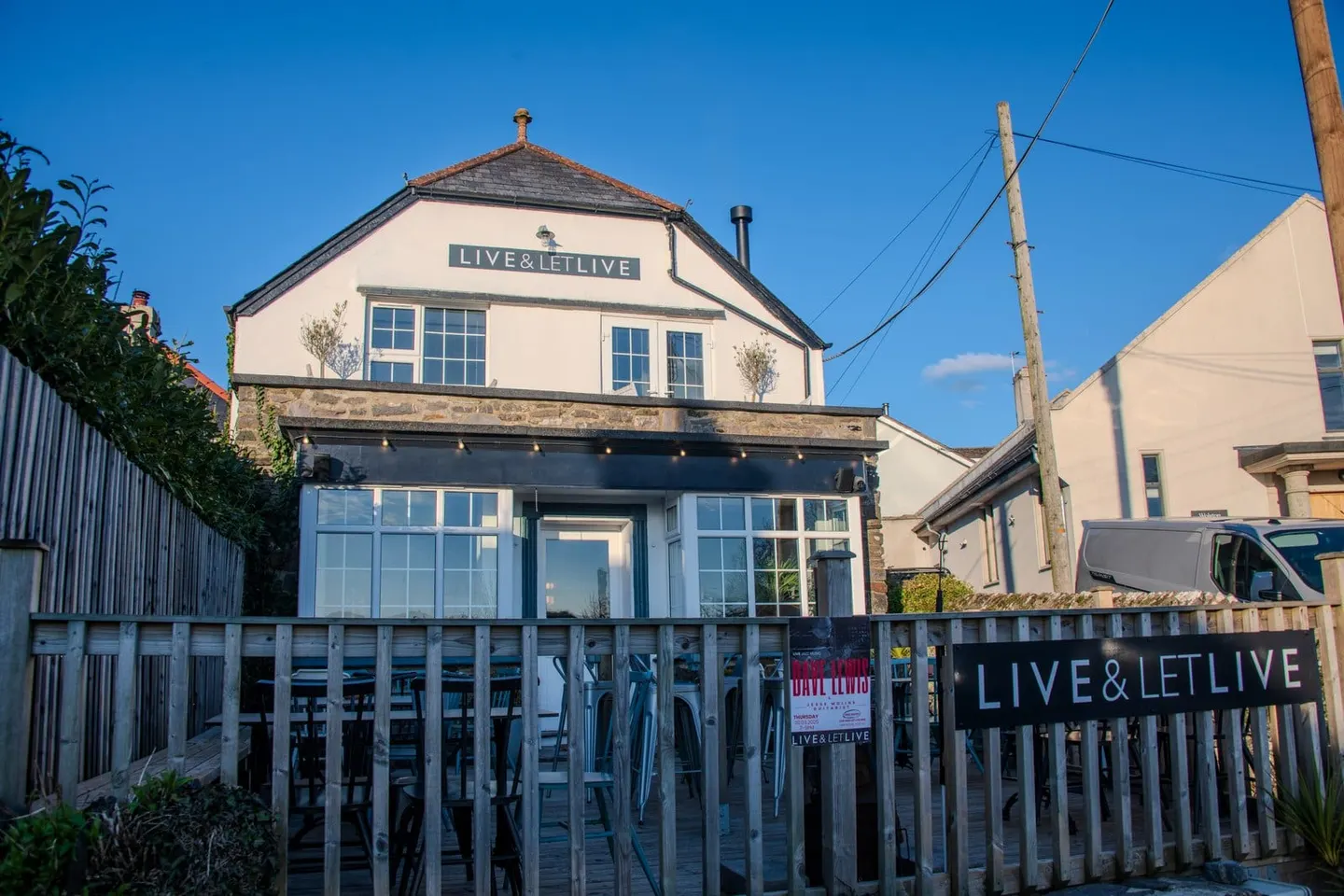 Photo of Live and Let Live, a pub near Landscove, Devon, south west England.