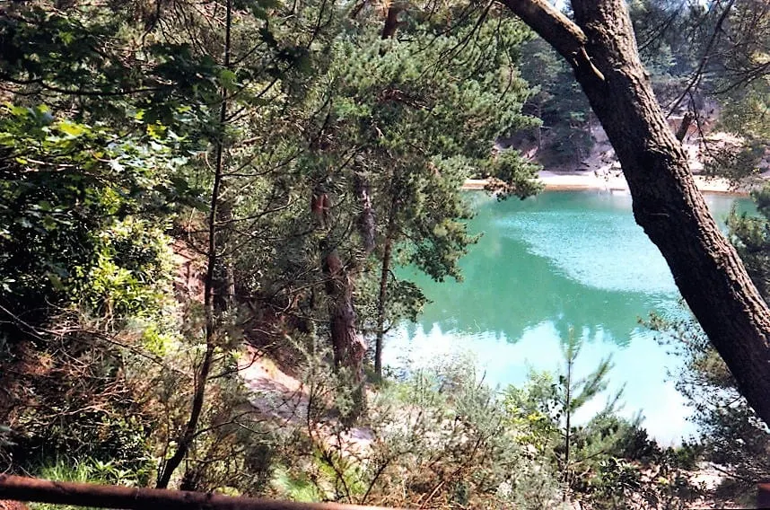 Photo of Blue Pool, a Site of Special Scientific Interest near Corfe Castle, Dorset, south west England.