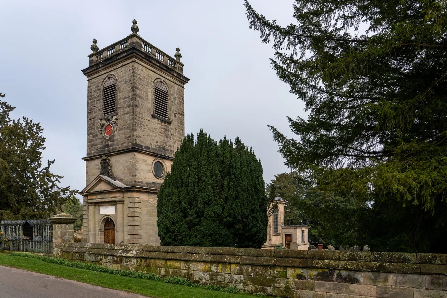 Photo of St Mary's Church, Ingestre, a church in Staffordshire, central England.